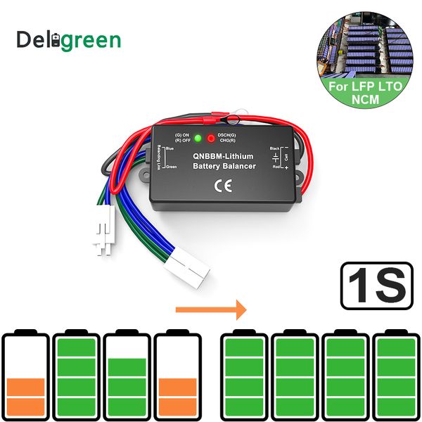 LED gösterge 1S Pil Ekolayzer Tek Hücre Li iyon LiFePO4 LTO NCM Polimer 18650 DIY Aktif BMS Pil Dengeleyici ile