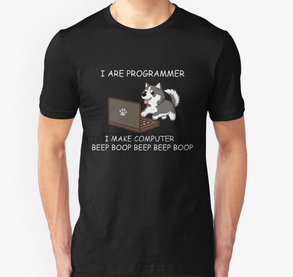 

men tshirt husky i are programmer i make computer beep boop t shirt t shirt women t-shirt tees top