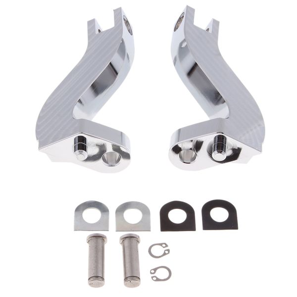 

passenger foot peg rear rest mount brackets kit for touring 1993-2016