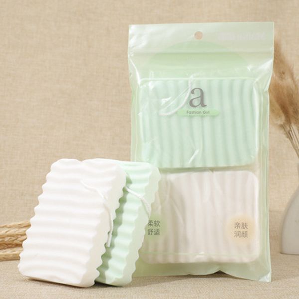 

green+white natural konjac cosmetic puff facial sponge face cleanse washing facial care face powder makeup tools