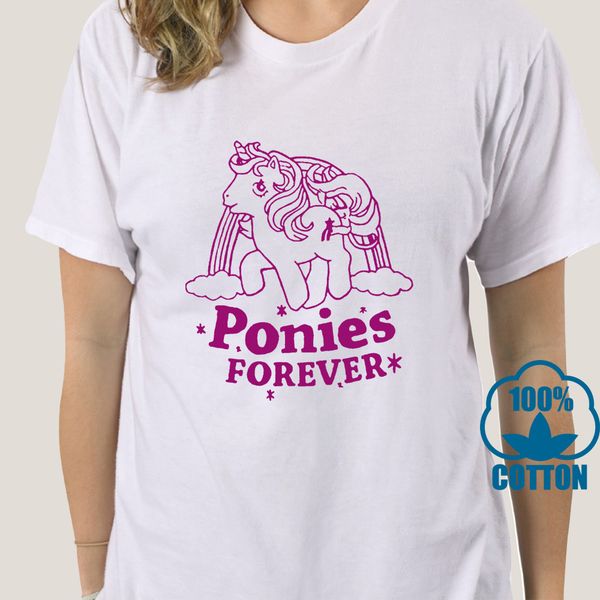 

1722a new arrived fashion mens t-shirt ponies forever design men t shirt cotton cool casual tee shirt big size