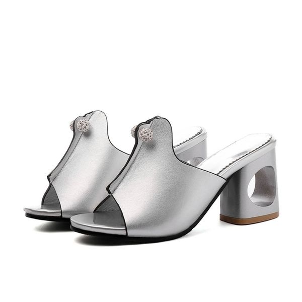 

smirnova plus size 34-48 fashion new woman square high heels casual sandals women 2019 summer shoes y200620, Black