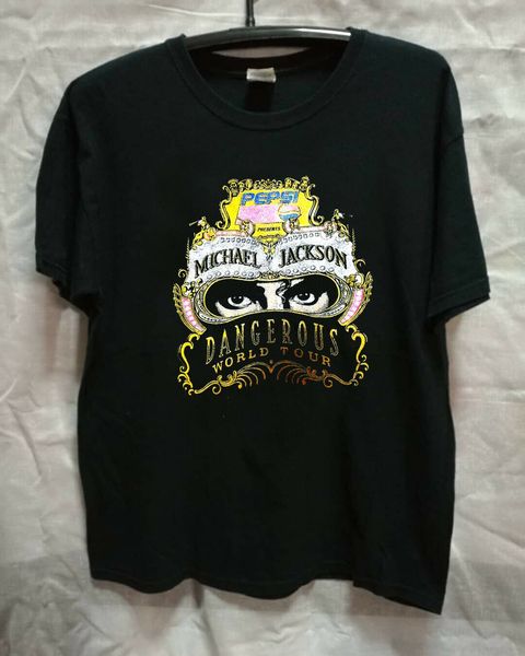 

vtg редко - майкл джексон dangerous world tour tokyo тенниска 1992 - перепечатка men summer style