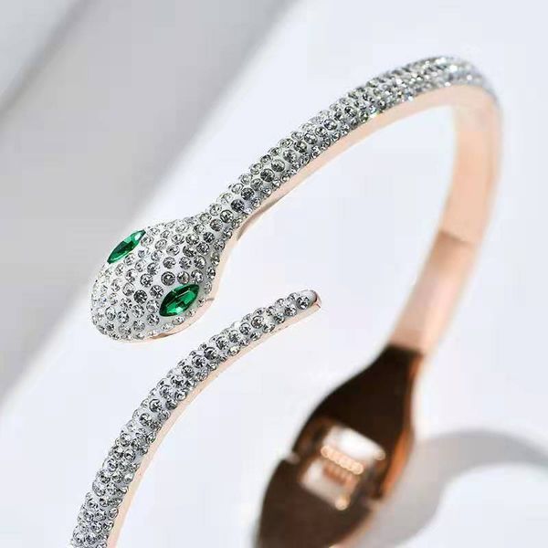 

oufei rose gold for woman jewellery stainless steel snake bracelet simple stylish new 2020 jewelry accessories, Black