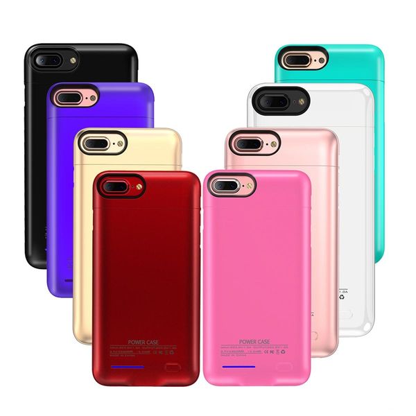 

charger case for iphone x 6s 7 8 plus built-in magnet ultra thin backshell wireless charge case external battery power bank