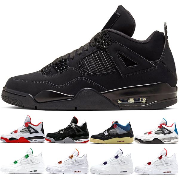 

union jumpman 4s men women basketball shoes 4 fire red metallic purple green lemon venom black cat bred mens trainers sports sneakers, White;red