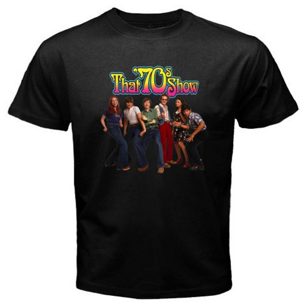 

new that '70s show music tv show cast member mens black t-shirt size s-3xl cotton tee shirt gift funny cotton