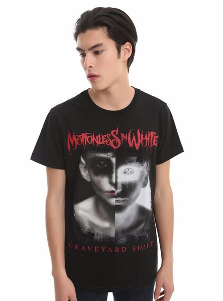 

mencotton t shirt motionless in white graveyard shift t shirt short sleeve black funny t shirts