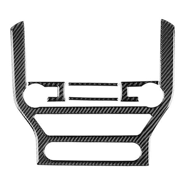 

for ford mustang carbon fiber car-styling stickers and decals central control panel interior trim cover 2020-2020 accessories