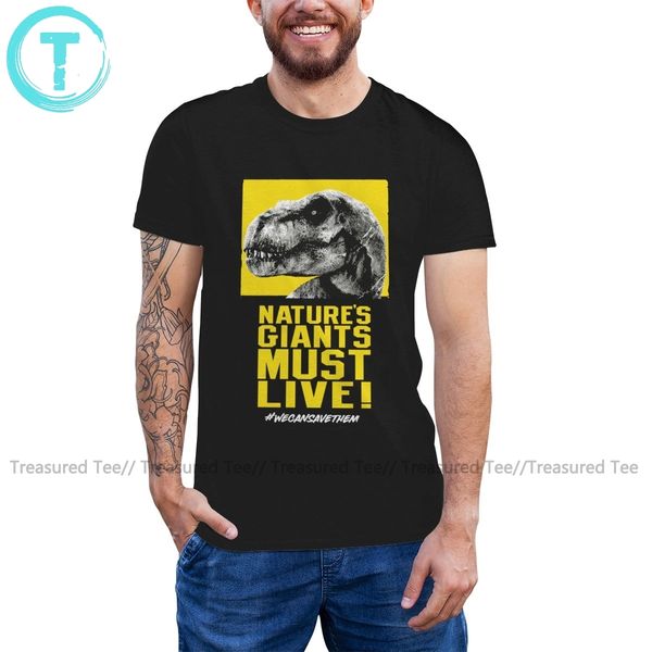 

jurassic park t shirt jurassic world nature s giants must live t-shirt oversize short sleeve tee shirt cotton tshirt