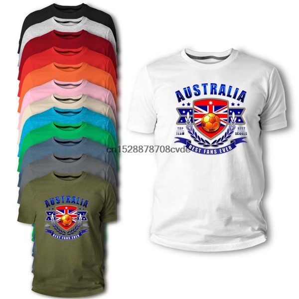 

new men t shirt t-shirt men legend soccers fubball australia herren flagge t shirt