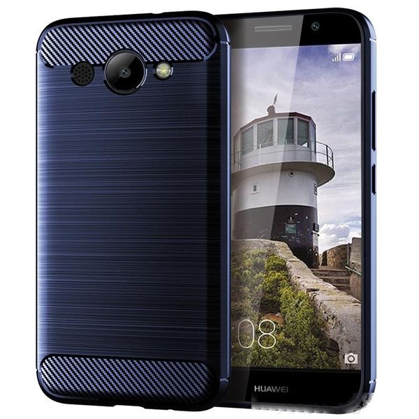 

soft tpu silicone case for huawei y3 2018 silicone fitted carbon fiber soft tpu shockproof phone cover