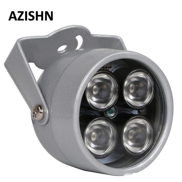 

security & protection azishn leds 4 array ir led illuminator light ir infrared waterproof night vision cctv fill light for cctv
