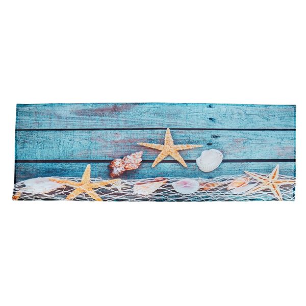 

cushion/decorative pillow retro blue wood flooring fishing net conch shells starfish nautical non-slip decorative bath mats rugs for bathroo