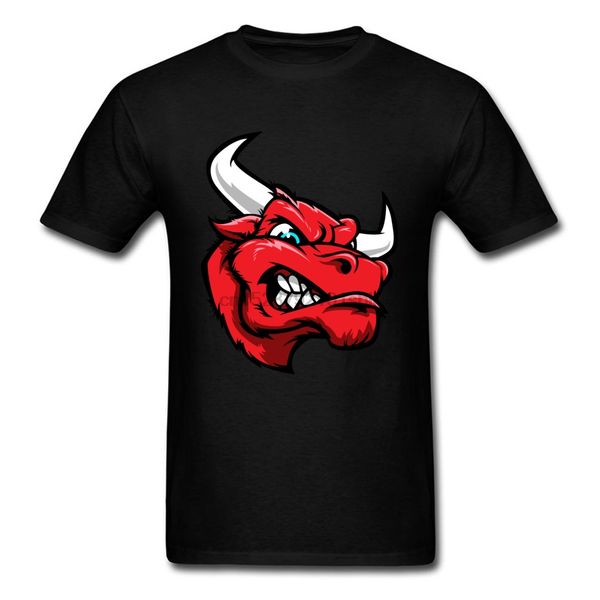 

pit bull t shirt angry red rhinoceros head mens short sleeve round collar slim tee-shirt breathable cotton clothes