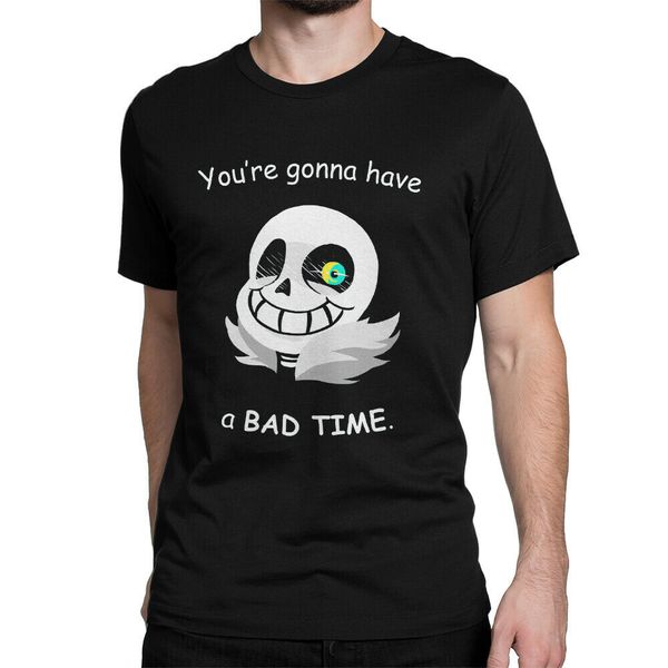 

undertale bad time t-shirt смешной премиум хлопок tee harajuku топы мода классический футболочку