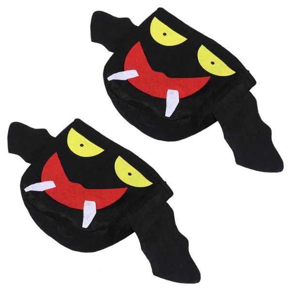 

2pcs bags durable non-woven cartoon bat candy cute pouchs for children kids costume outdoor halloween party