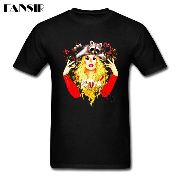 

d tshirts men man's custom cotton short sleeve rupaul drag race katya zamolodchikova guys clothes men t shirts