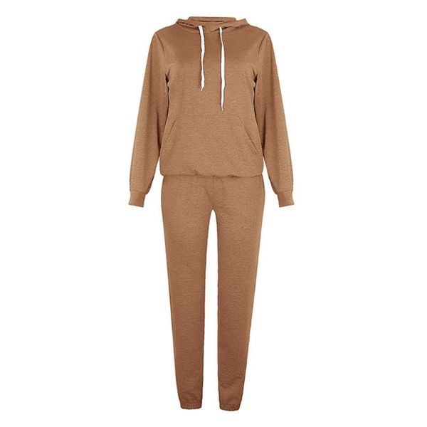 

women's tracksuits women sports outfit autumn long sleeve hoodie sweatshirt skinny pants tracksuit, Gray