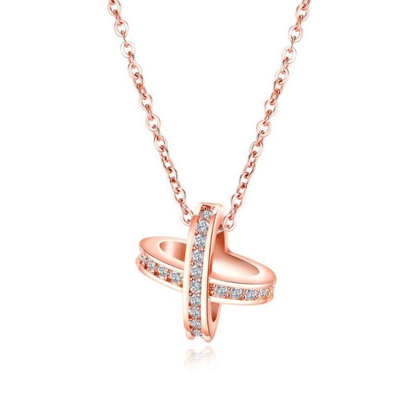 

opk trend gilded lady jewelry fashionable individuality women's clavicle rose gold necklace high-end accessories, Silver