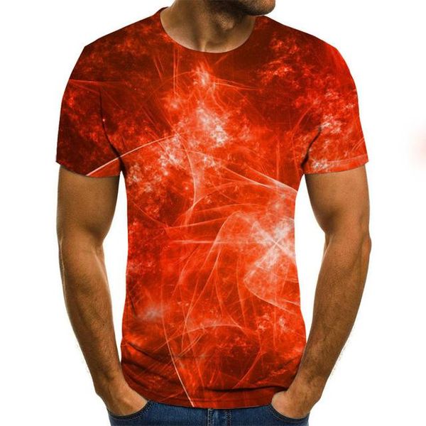

new flame alarm clock printed cartoon summer 3d print shirts plus size aesthetic harajuku men clothing