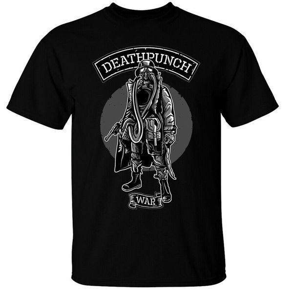 

death punch war t-shirt mens gas mask soldier funny design tee shirt