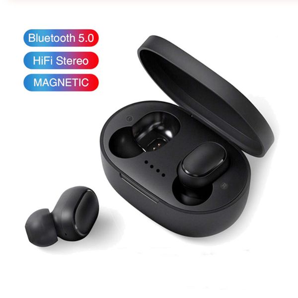 

a6s tws wireless earbuds stereo mini bluetooth 5.0 earphone with dual mic sports headphones auto pairing noise reduction headset