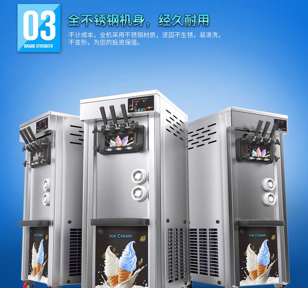 

2020ice cream maker 1850w soft ice cream machine in selling in promotion with discount price 3flavour