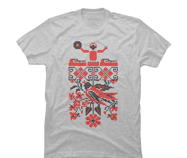 

новая мода мужская с коротким рукавом футболки хлопок футболки украинский этно dj men's graphic t shirt