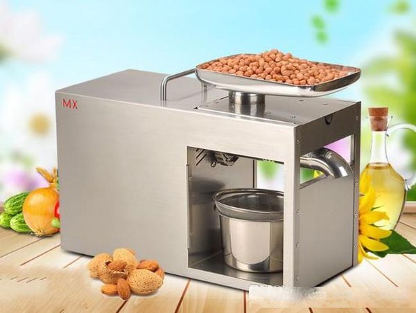 

stainless steel oil presser commercial&home flax seed oil press machine cold&press oil machine suitable for peanut llfa