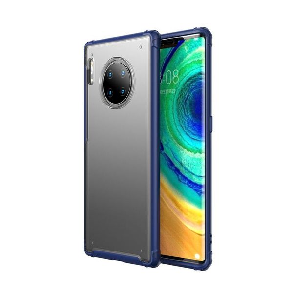 

shockproof bumper armor slim case for huawei mate 30 pro case soft frame translucent hard pc back case