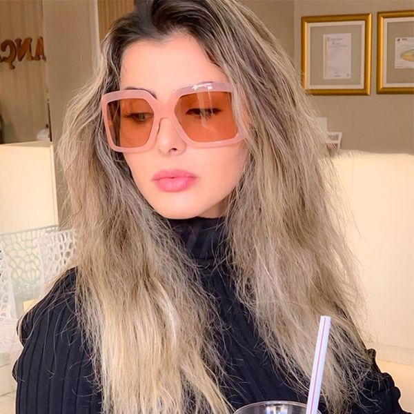 

2020 fashion classical selling new large arc frame oversized lens glasses retro luxury custom logo men women sunglasses, White;black