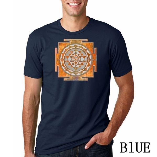 

2020 summer vogue print casual t-shirt sri yantra short coffee sleeve loose tees