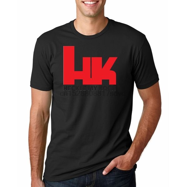 

мужские футболки hk logo heckler koch огнестрельное оружие нет компромисс man pre-хлопка с коротким рукавом рубашки тис новый цвет мужчины ш
