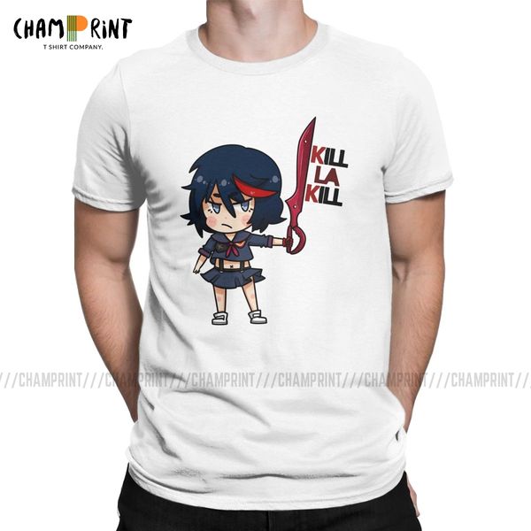

matoi ryuuko men t shirts kill la kill japanese anime vintage tee shirt short sleeve crewneck t-shirts cotton plus size clothing