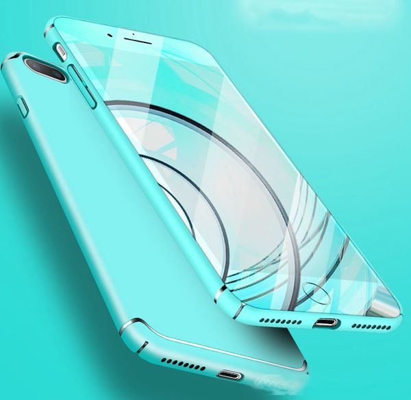 

luxury hard pc phone case cover full coverage frosted pc phone case 6 colors for iphone x 8