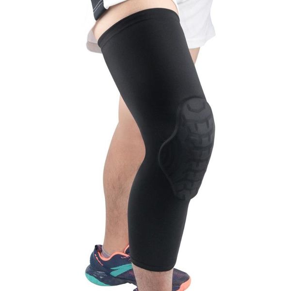 

1pc sport kneepad not easy to fall off football patella protective pad knee protector brace sports safety kneepad, Black;gray