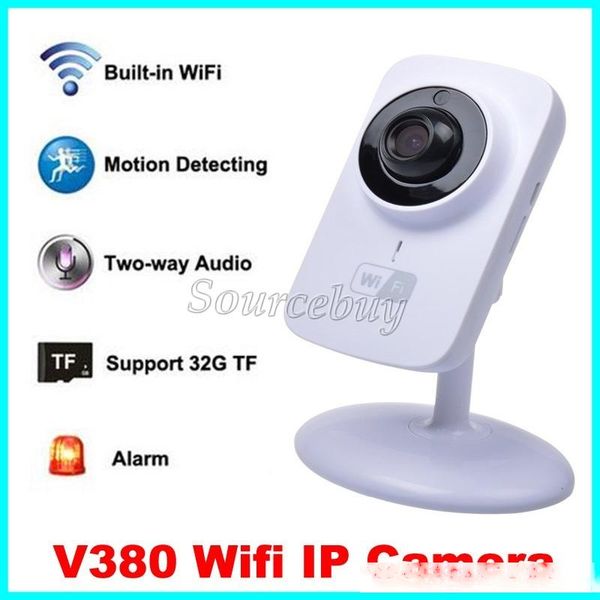 

wireless hd 720p 1280*720 v380 wifi ip camera security p2p ir led monitor night vision surveillance cctv smart camera support tf card record