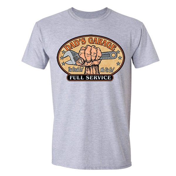 

2019 new men's dad father grandpa garage t-shirt wrench full service cool american pride tshirt summer fashion