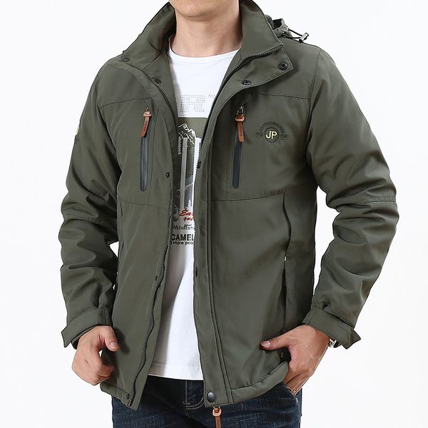 

2020 men's winter inner fleece waterproof jacket outdoor sport warm brand coat hiking camping trekking skiing male jackets, Black;brown