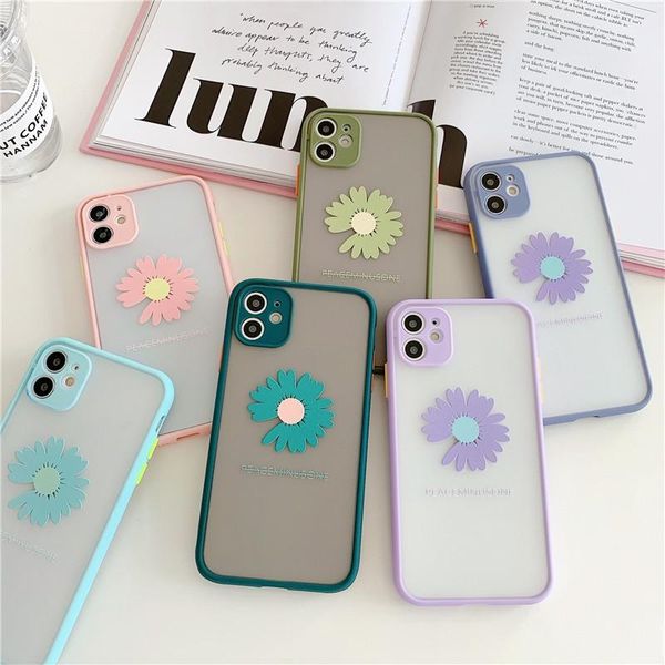 

korea ins cute 3d daisy soft phone case for iphone 11pro max x xr xs max iphone 6 6s 7 8 plus wholesale