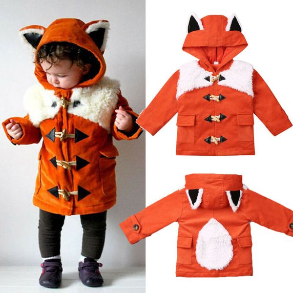 

toddler kid baby boy girl winter hooded coat jacket outwear fancy clothes, Blue;gray