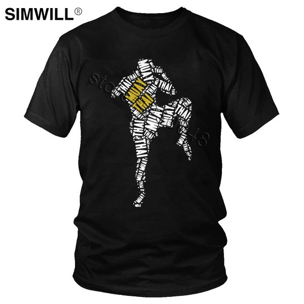 

awesome muay thai typography distressed t-shirt men fashion short sleeve cotton tee round neck fight spirit t shirt designer top