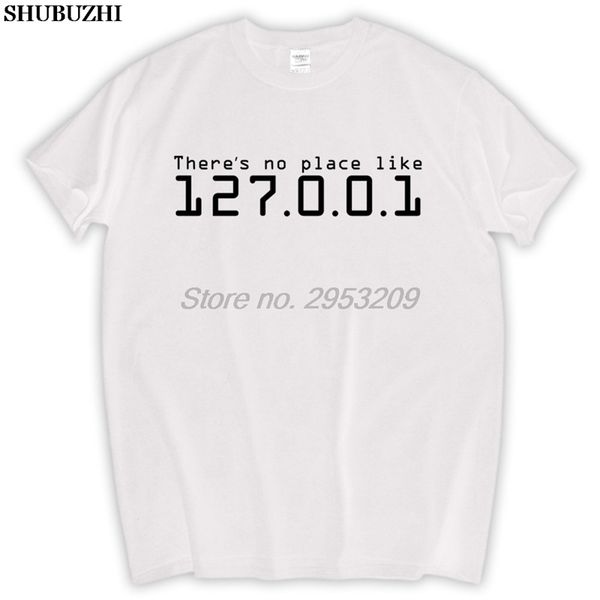 

there's no place like 127.0.0.1 home geek/gamer programmer men black t-shirt sbz5255