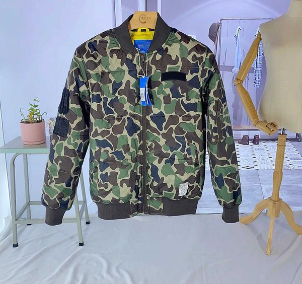 

mens down jacket fashion winter men camouflage jackets casual keep warm coat with zipper jacket size m-2xl, Black;brown