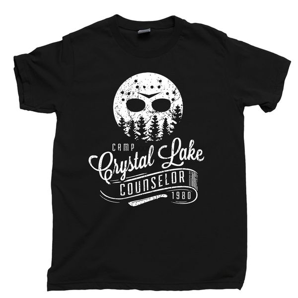 

camp crystal lake counselor t shirt jason hockey mask tgif machete tee gift print t-shirthip hop tee shirtnew arrival tees