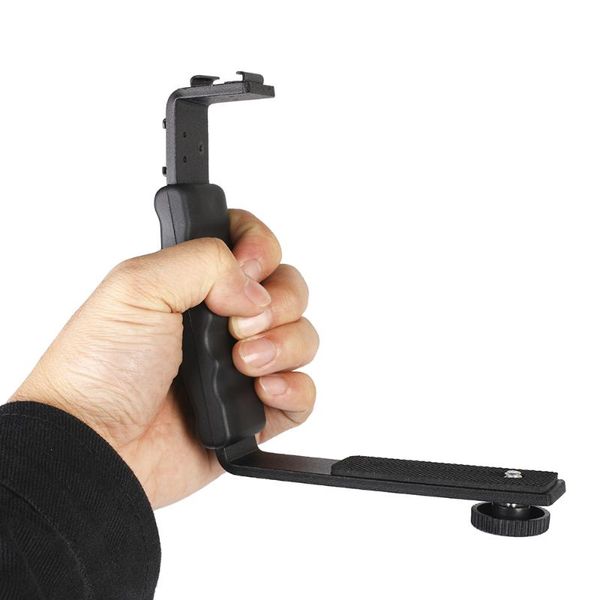 

lighting & studio accessories camera l flash bracket with 2 shoe mounts for camcorder microphone dslr ///yongnuo/flash stand