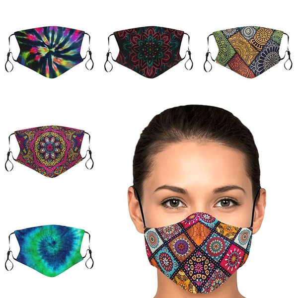 

3d digital printing of ethnic style fashion face mask adjustable protective mask dust can be pm2.5 filter designer face masks