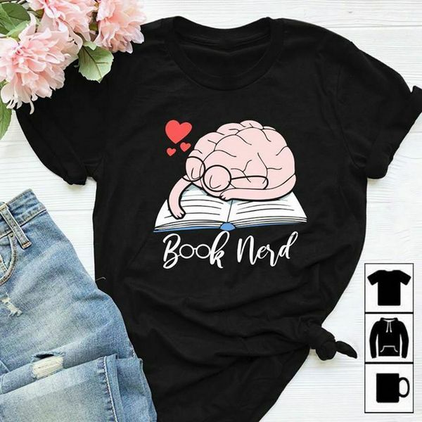 

book nerd men t-shirt cotton s-3xl birthday gift tee shirt new fashion design for men women