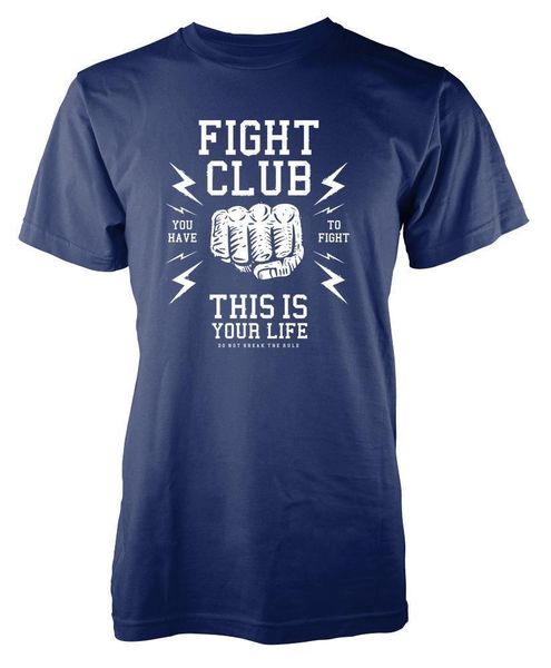 

2019 shipping summer fashion fight club this is your life fist t-shirt summer men clothing